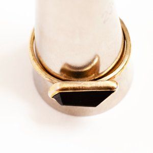 Wendy Nichol Topaz Geometric Gold Plated Ombre Ring Size 5 1/2